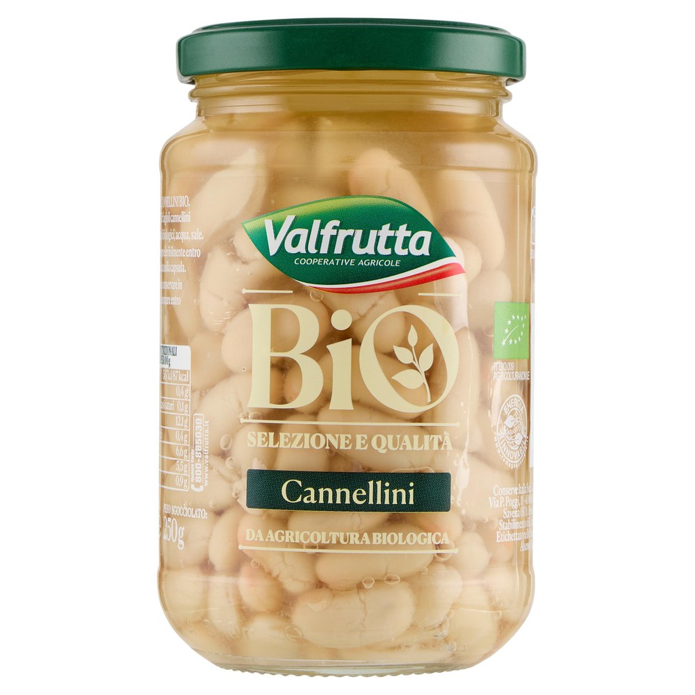 Fagioli Cannellini Biologici In Vetro Valfrutta - Foto 1
