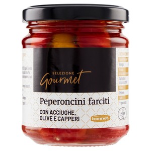 Peperoncini Farciti Con Acciughe Olive Capperi Selezione Gourmet Bennet - Foto 1