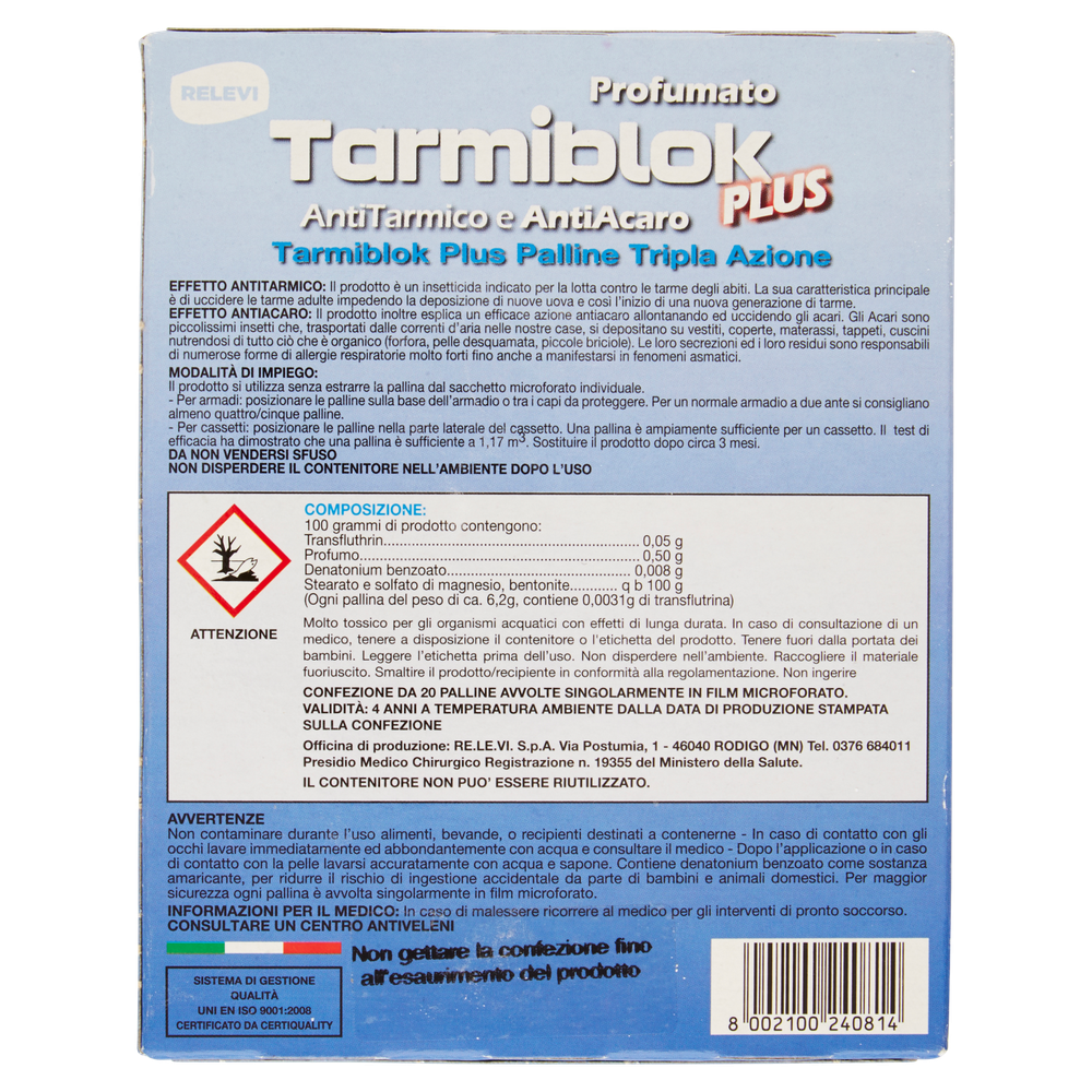 Palline Antitarme Tarmiblok Plus Conf. Da 20 - Foto 3
