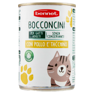Alimento Umido Per Gatti Bocconcini Al Pollo E Tacchino Bennet - Foto 3