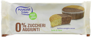 Tortino Vaniglia Cacao 0% Zuccheri Aggiunti Mangiarsano - Foto 1