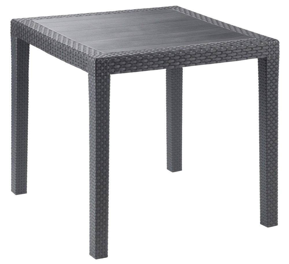 Tavolo Quadrato 79x79x72cm King Antracite Progarden - Foto 1