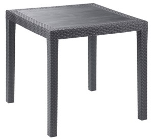 Tavolo Quadrato 79x79x72cm King Antracite Progarden - Foto 1