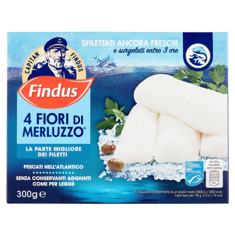 4 Fiori Di Merluzzo La Parte Migliore Dei Filetti Capitan Findus - Foto 1