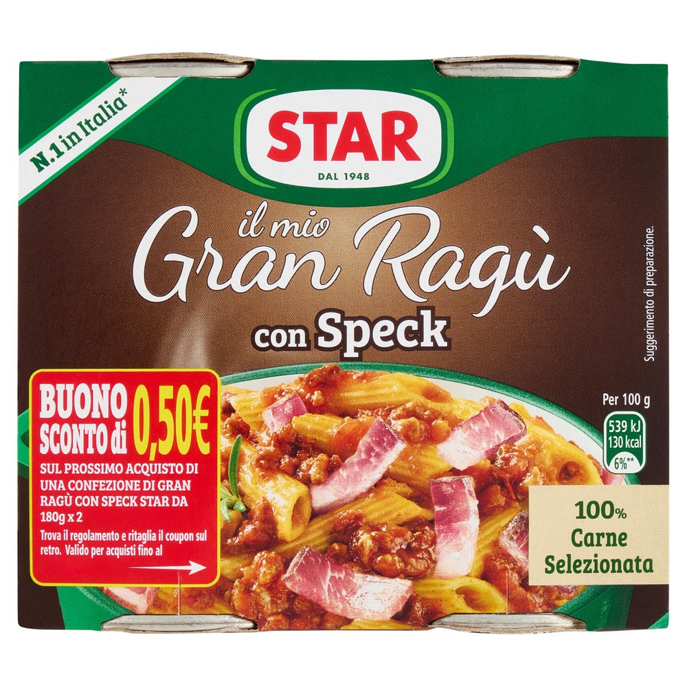 Il Mio Gran Ragu' Con Speck 2x180g Senza Glutine Star - Foto 1
