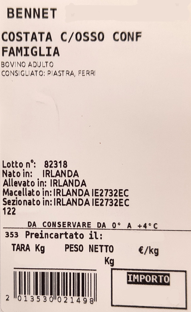 Costata Con Osso Bovino Adulto - Foto 3