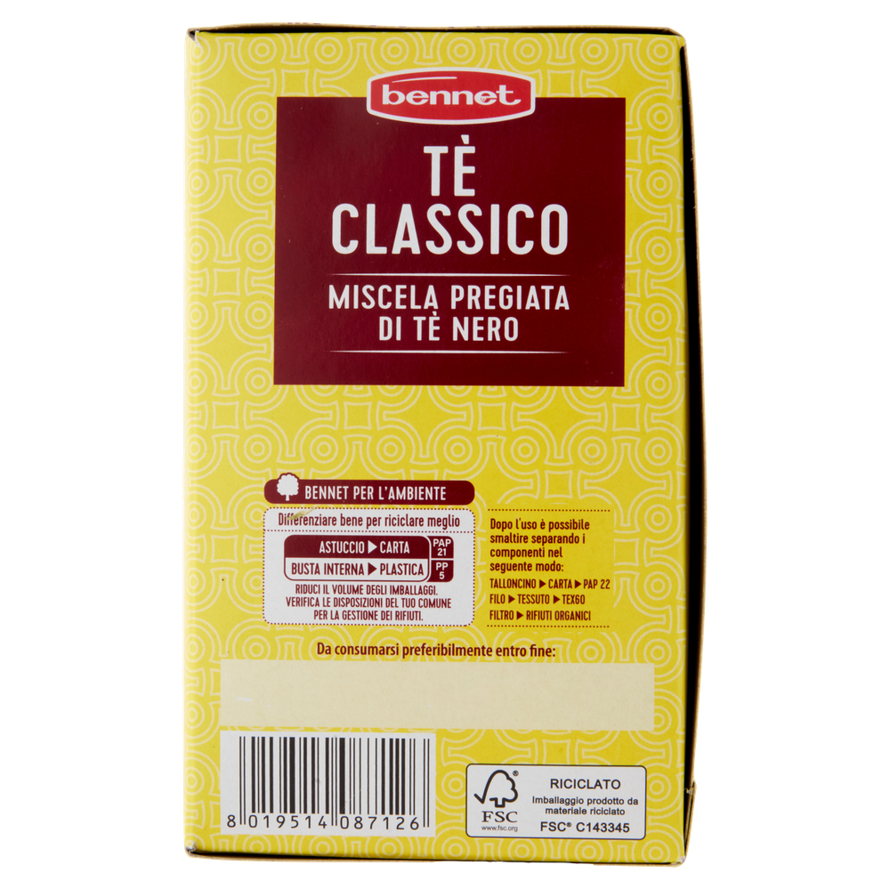 Tè Nero Classico In Bustine 50x1,5g Bennet - Foto 2