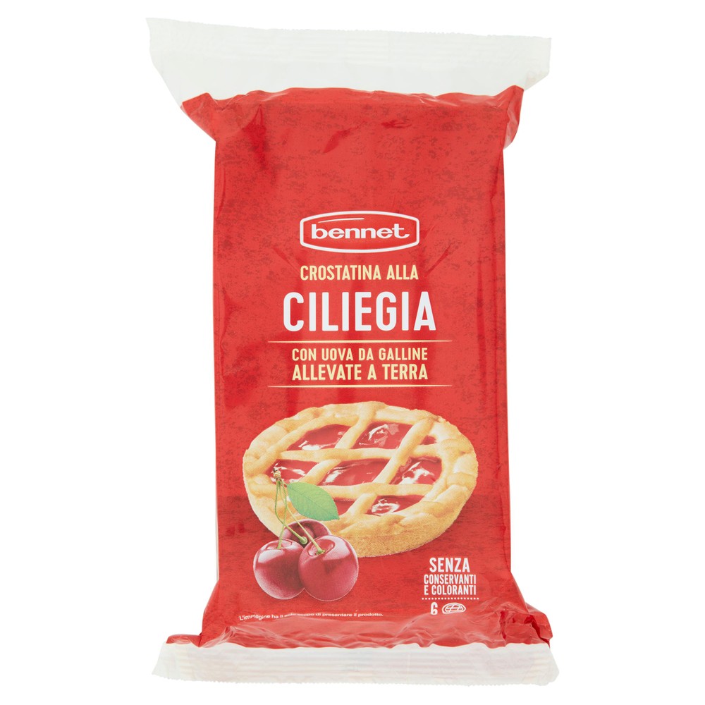 Merendine Crostatine Con Confettura Di Ciliegia 6x40g Bennet - Foto 1