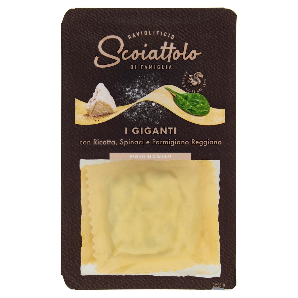 Ravioli Giganti Ricotta, Spinaci E Parmigiano Lo Scoiattolo - Foto 1