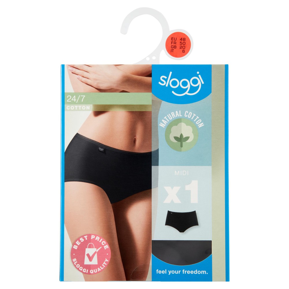 Slip Donna Midi 48 Nero Sloggi - Foto 1