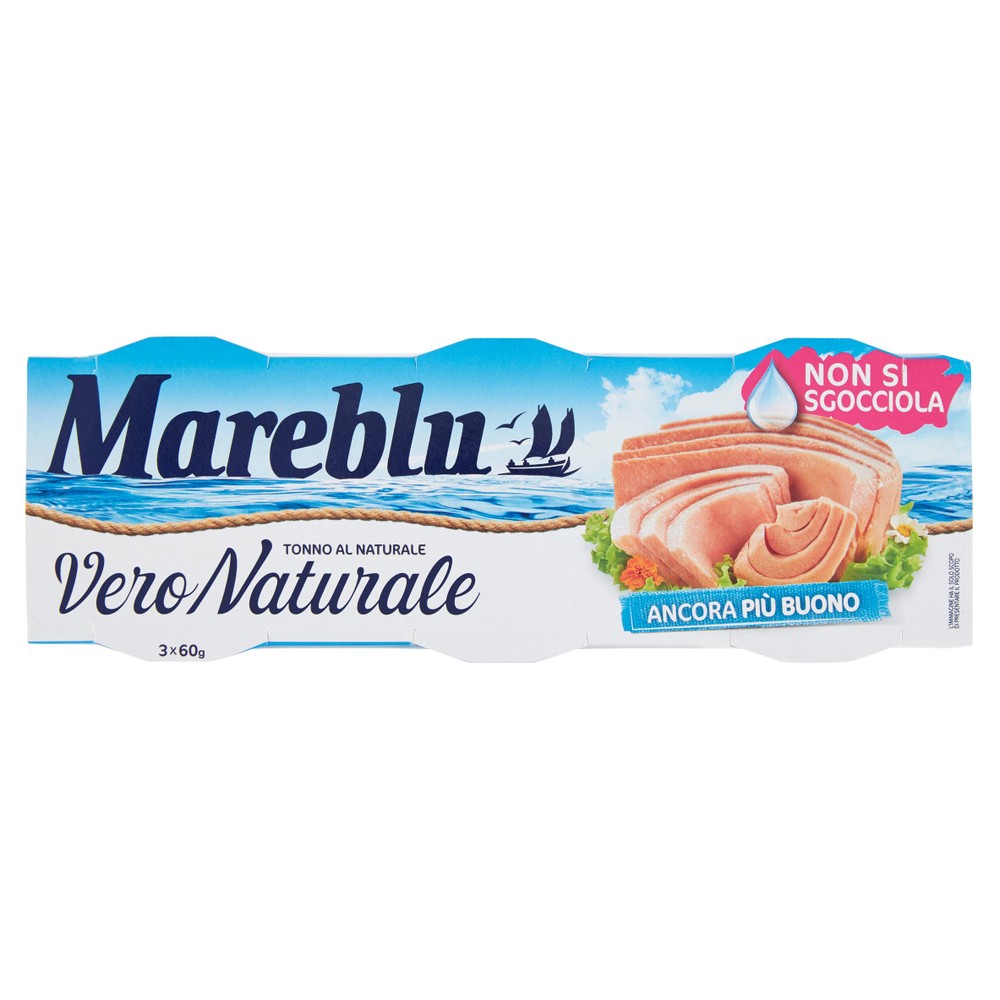 Tonno Al Naturale Veronaturale 3x60g Mareblu - Foto 1
