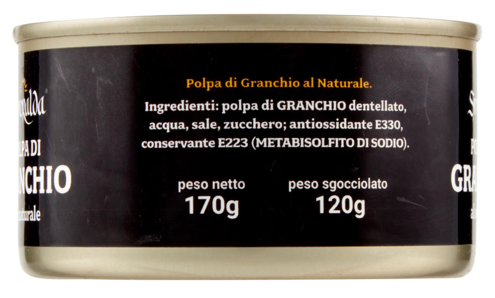 Polpa Di Granchio Extra Al Naturale Sterilizzata In Latta Smeralda - Foto 2