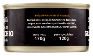 Polpa Di Granchio Extra Al Naturale Sterilizzata In Latta Smeralda - Foto 2