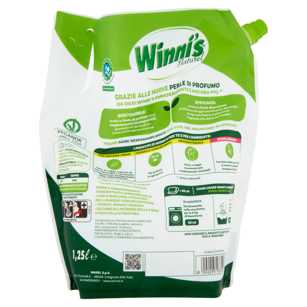 WINNI'S NATUREL LAVATRICE IPOALLERGENICO ECORICARICA 25 LAVAGGI