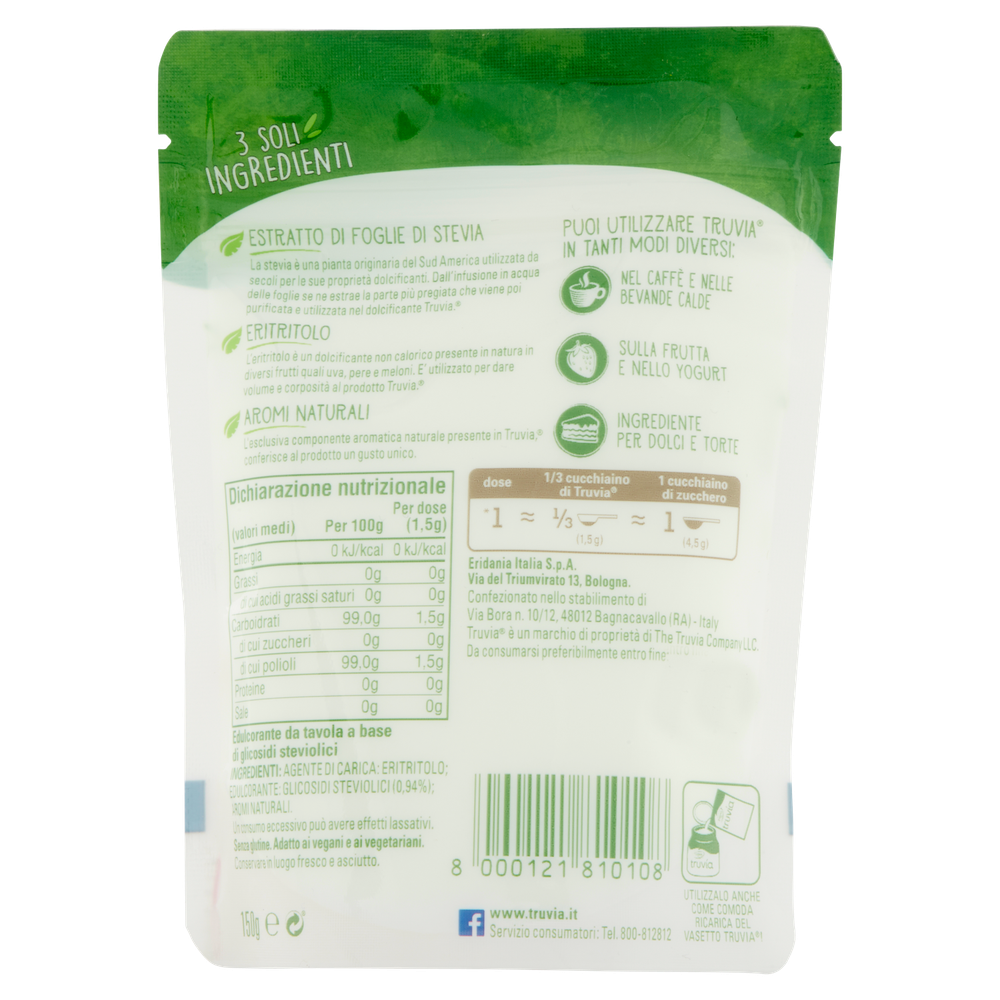Dolcificante Alla Stevia In Doypack - Foto 3