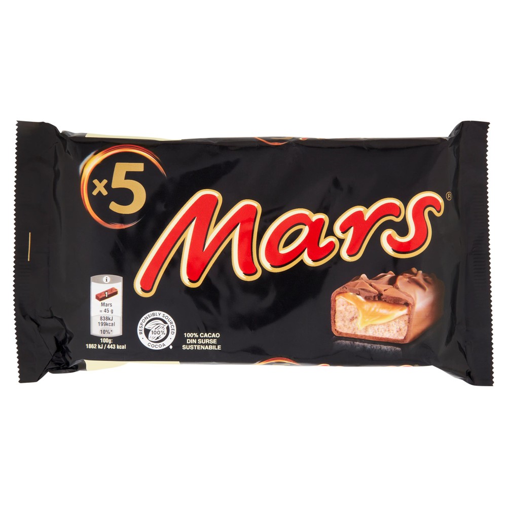 Barrette Al Cioccolato Al Latte Con Caramello Minis 5x45g Mars - Foto 1