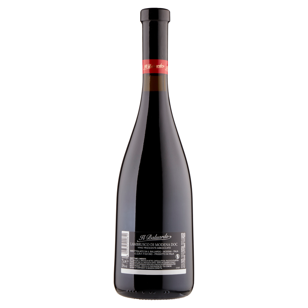 Vino Rosso Frizzante Lambrusco Di Modena Abboccato Doc Il Baluardo - Foto 3