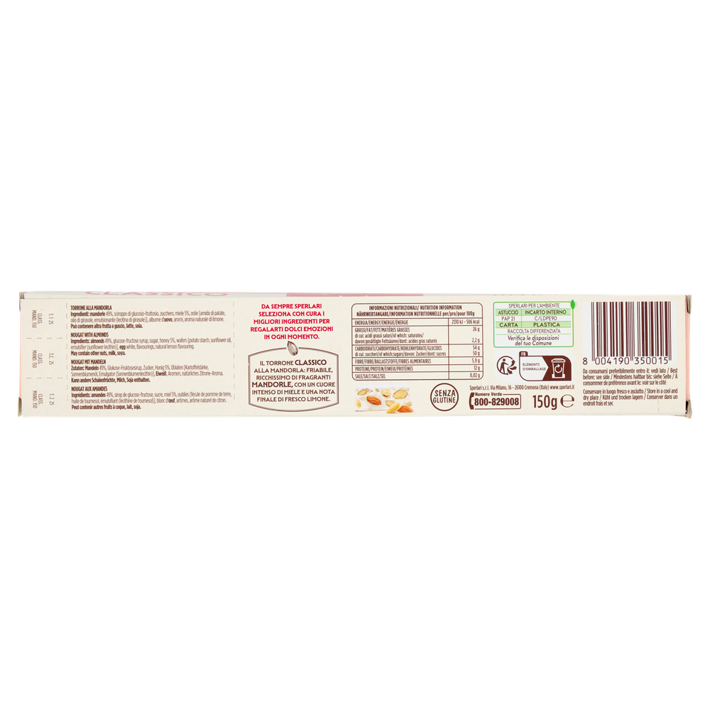 Torrone Classico Alla Mandorla Sperlari - Foto 3
