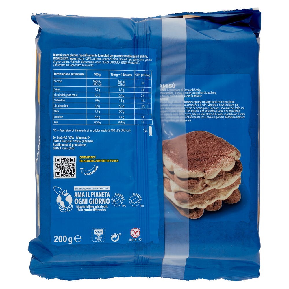 Savoiardi Gluten Free Schar - Foto 3