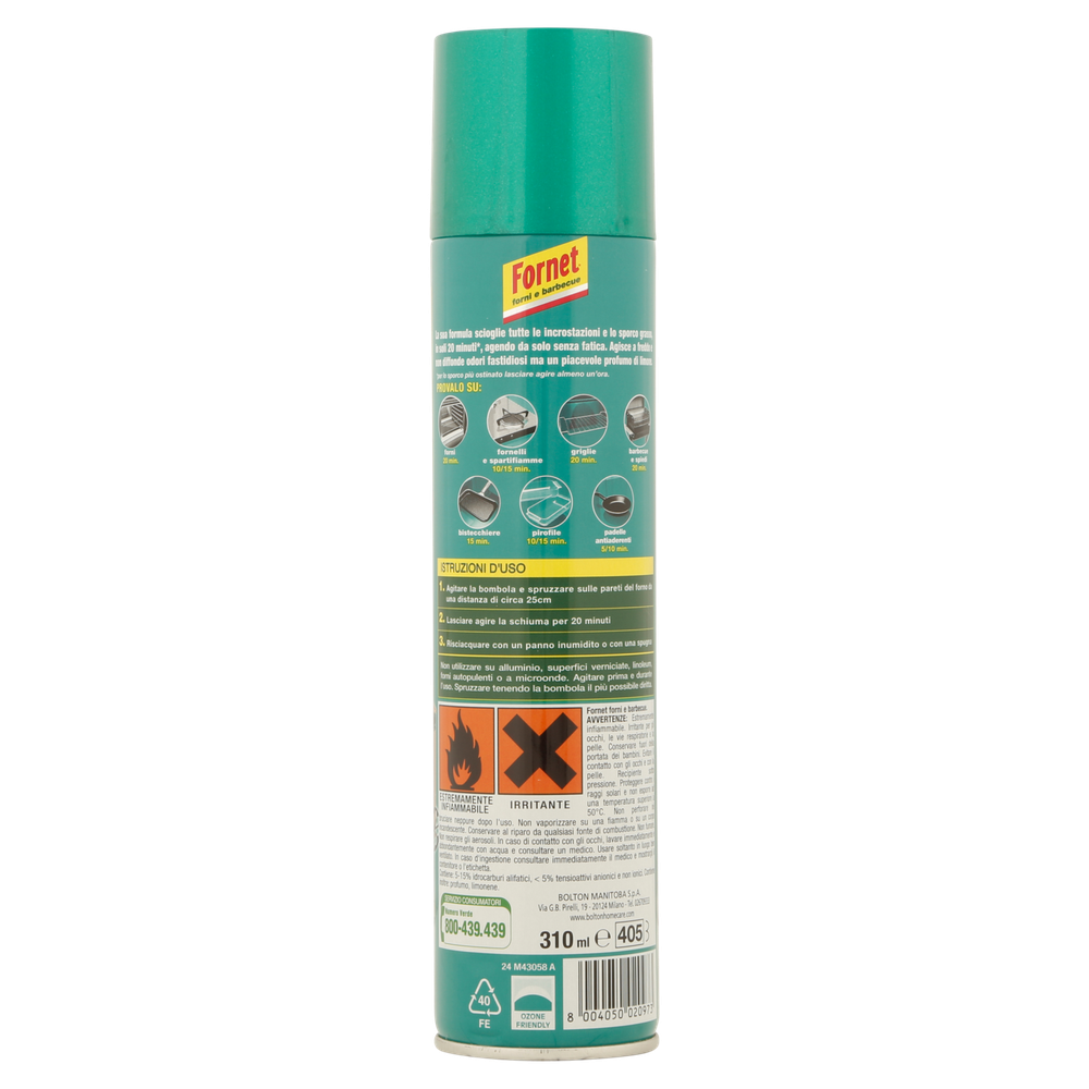 Detergente Spray Per Forni E Barbecue Fornet Verde - Foto 3