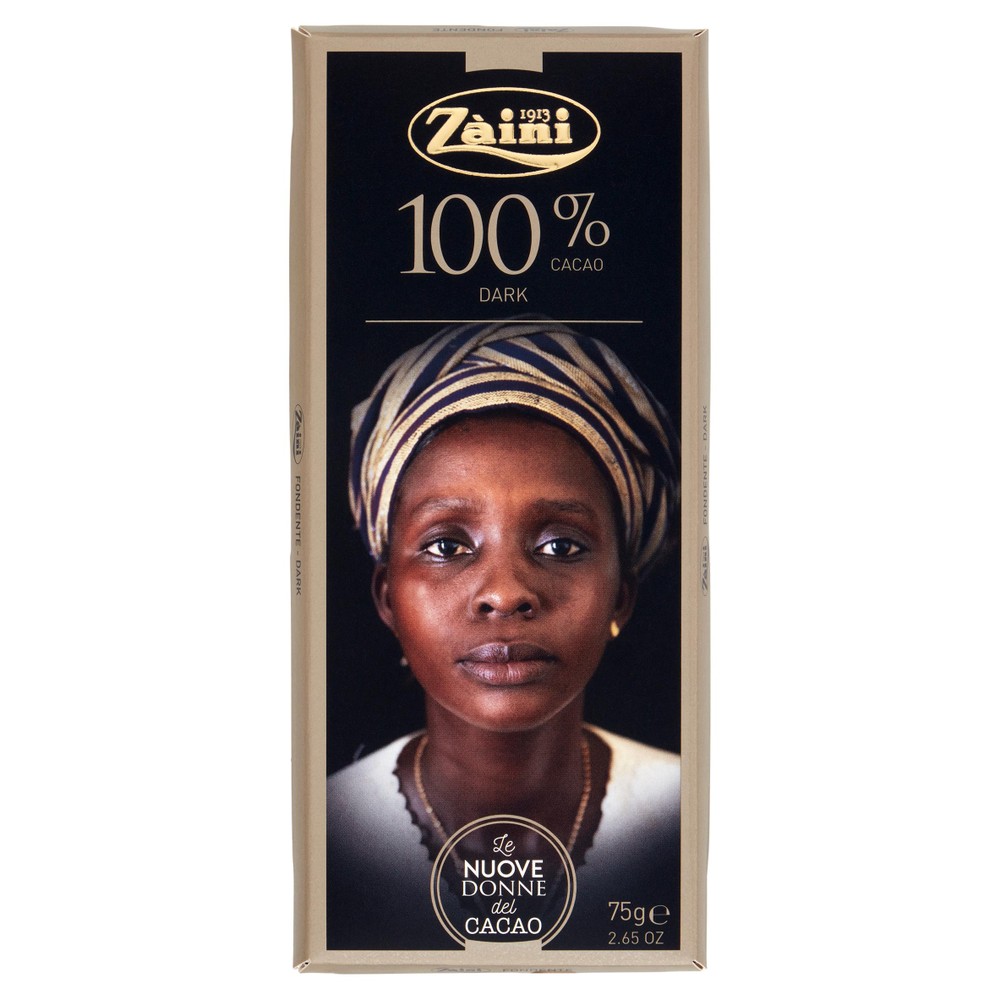 Tavoletta Cioccolato Fondente 100% Le Nuove Donne Del Cacao Zaini - Foto 1
