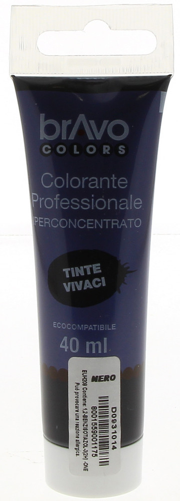 Colorante Concentrato A Base D'acqua Nero Bravo Colors Ml.40