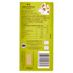 Lindt Lindor Tavoletta Di Cioccolato Latte Ripeno Pistacchio - Foto 3