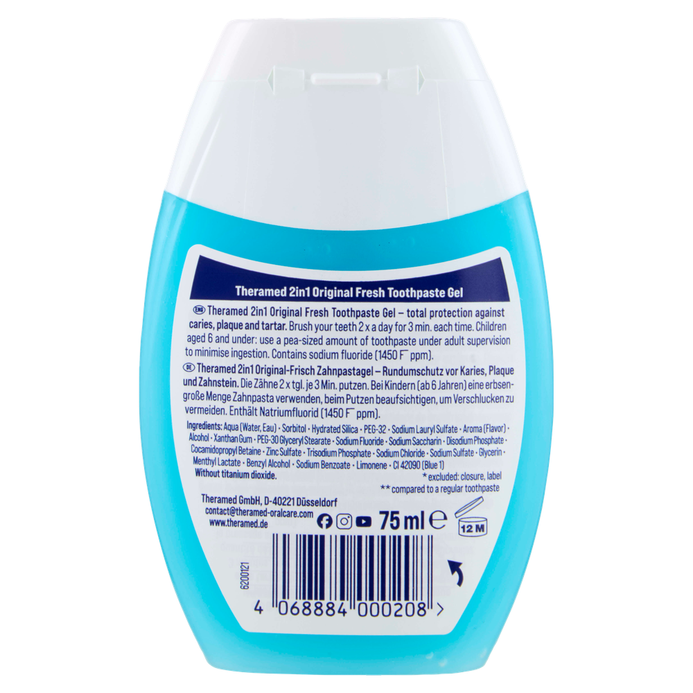 Dentifricio 2in1 Mentolo Theramed - Foto 3