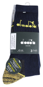 Calze Da Lavoro Uomo 43/46 Assortito Nero,Grigio,Navy Diadora - Foto 1