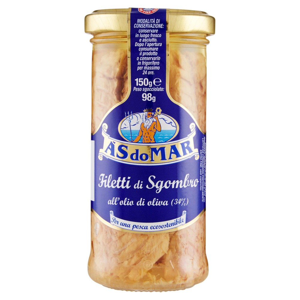 Filetti Di Sgombro Olio D'oliva Asdomar - Foto 1