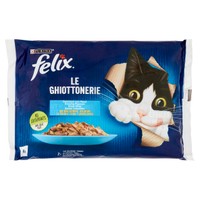 Alimento Umido Gatti Felix Ghiottonerie Salmone & Tonno