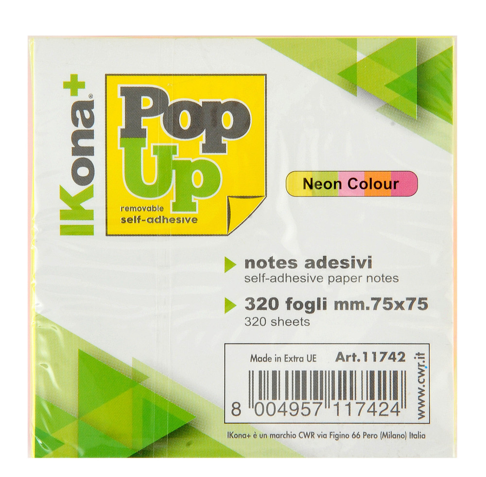 Cubo 320 Fogli Adesivi Neon - Foto 2