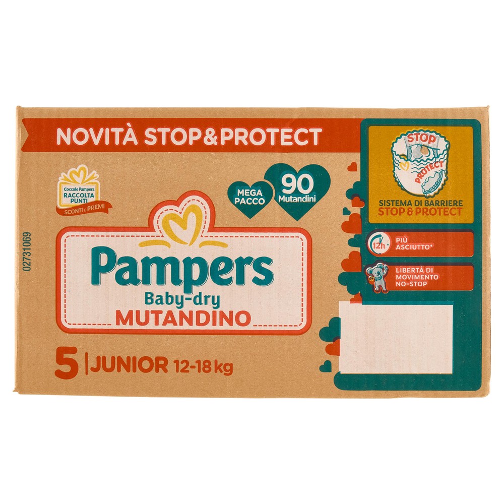 90 Pannolini Baby Dry Mutandino Junior Pampers - Foto 1