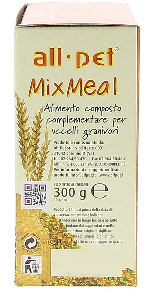 Mixmeal Mangime Complementare Uccelli Granivori Allpet - Foto 2