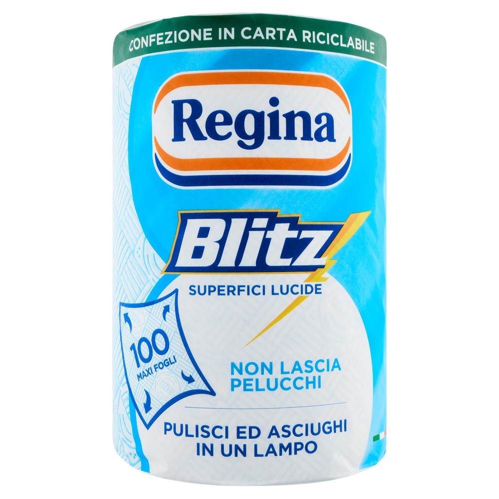 Carta Casa 1 Rotolo Con 100 Maxi Fogli 3 Veli Regina Blitz - Foto 1