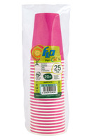 Bicchieri Usa & getta In Cartoncino Colorato Fucsia Flo Cl . 20 Bicchieri Usa & getta In Cartoncino Colorato Fucsia Flo Cl . 20