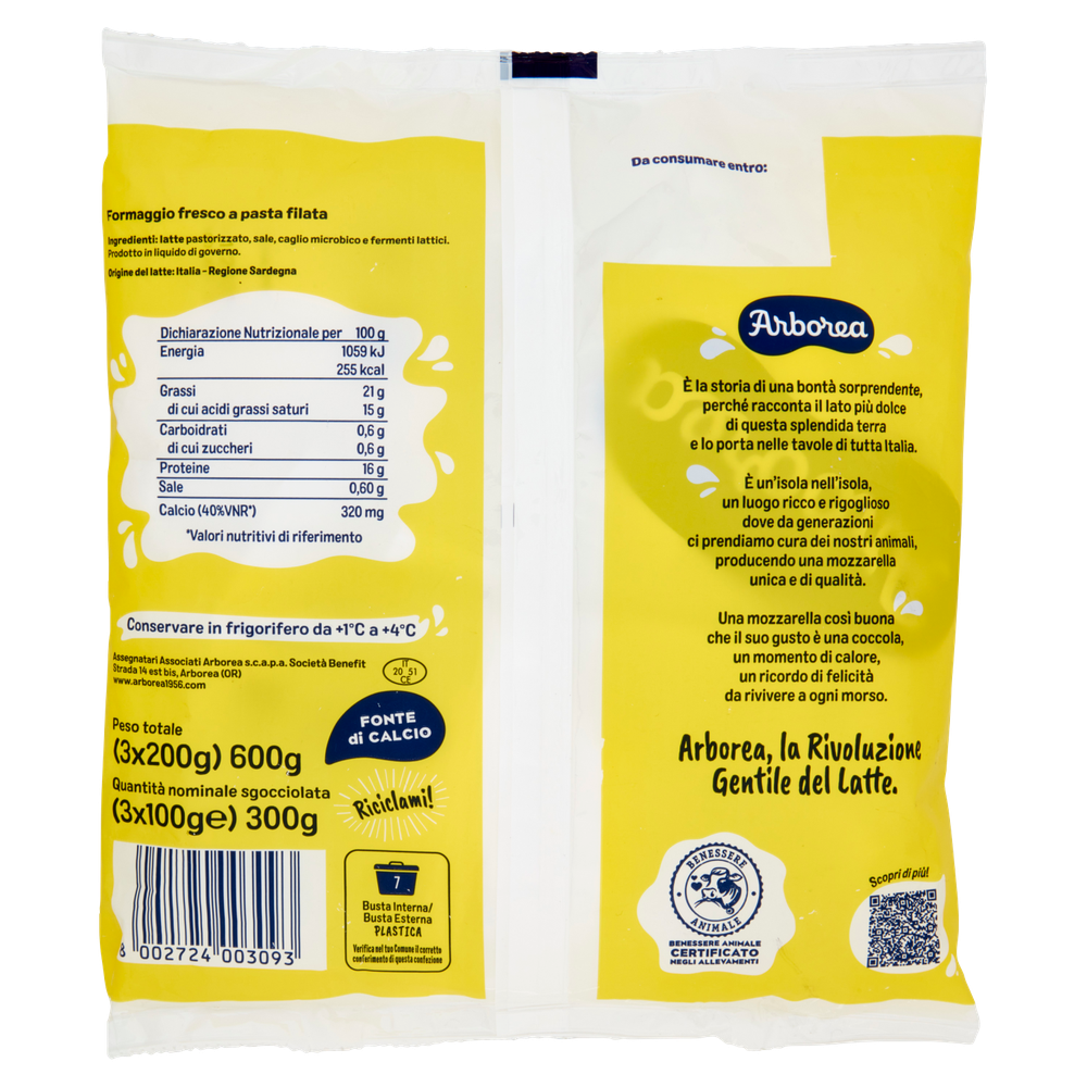 3 Mozzarelle Fior Di Latte Arborea - Foto 3