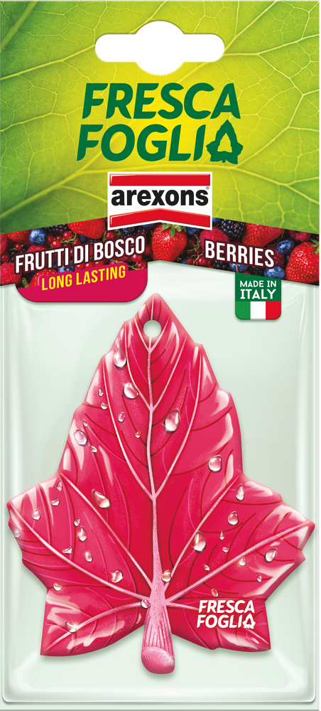 Profumatore Auto Fresca Foglia Frutti Di Bosco Arexons - Foto 1