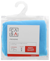 Federa Jersey Tinta Unita Cm50x80 Con Zip Turchese Conf Da 2 Casa Federa Jersey Tinta Unita Cm50x80 Con Zip Turchese Conf Da 2 Casa