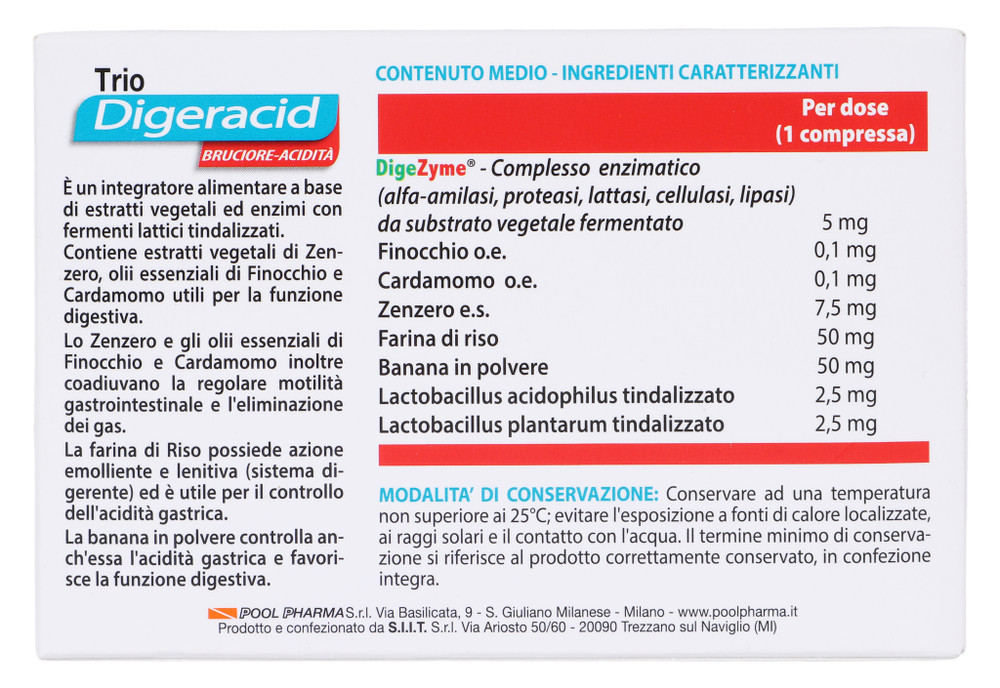 Pool Pharma Trio Digeracid Compresse - Foto 3
