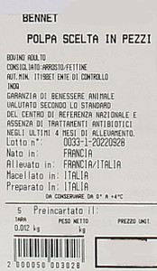 Polpa Scelta A Pezzi Di Manzo Filiera Valore Bennet - Foto 3