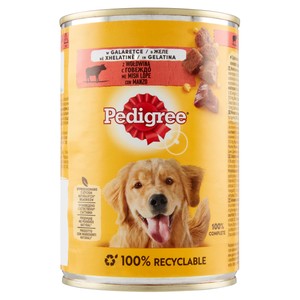 Alimento Umido Per Cani In Gelatina Al Manzo Pedigree