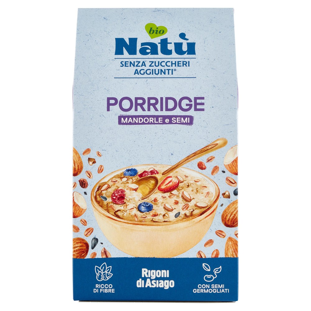 Porridge Natù Mandorle E Semi Bio Senza Zuccheri Rigoni Di Asiago - Foto 1