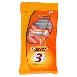 3 Sensitive Rasoi 3 Lame Usa E Getta Da Uomo 14 Pezzi - Foto 1