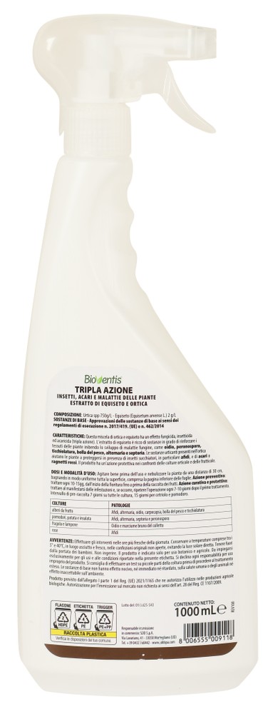 Bioventis Tripla Azione Ortica+equiseto 1lt. - Foto 2