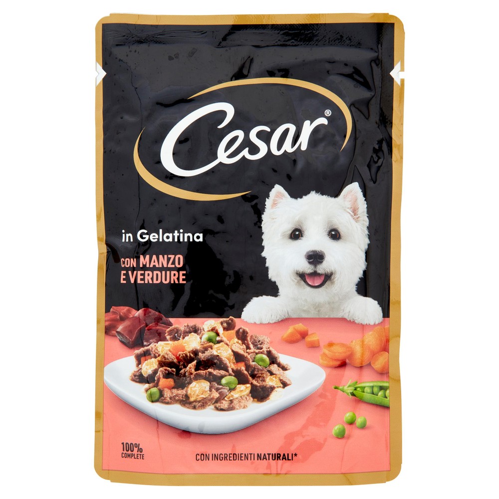 Cesar Cibo Umido Per Cani Adulti Con Manzo E Verdure - Foto 1
