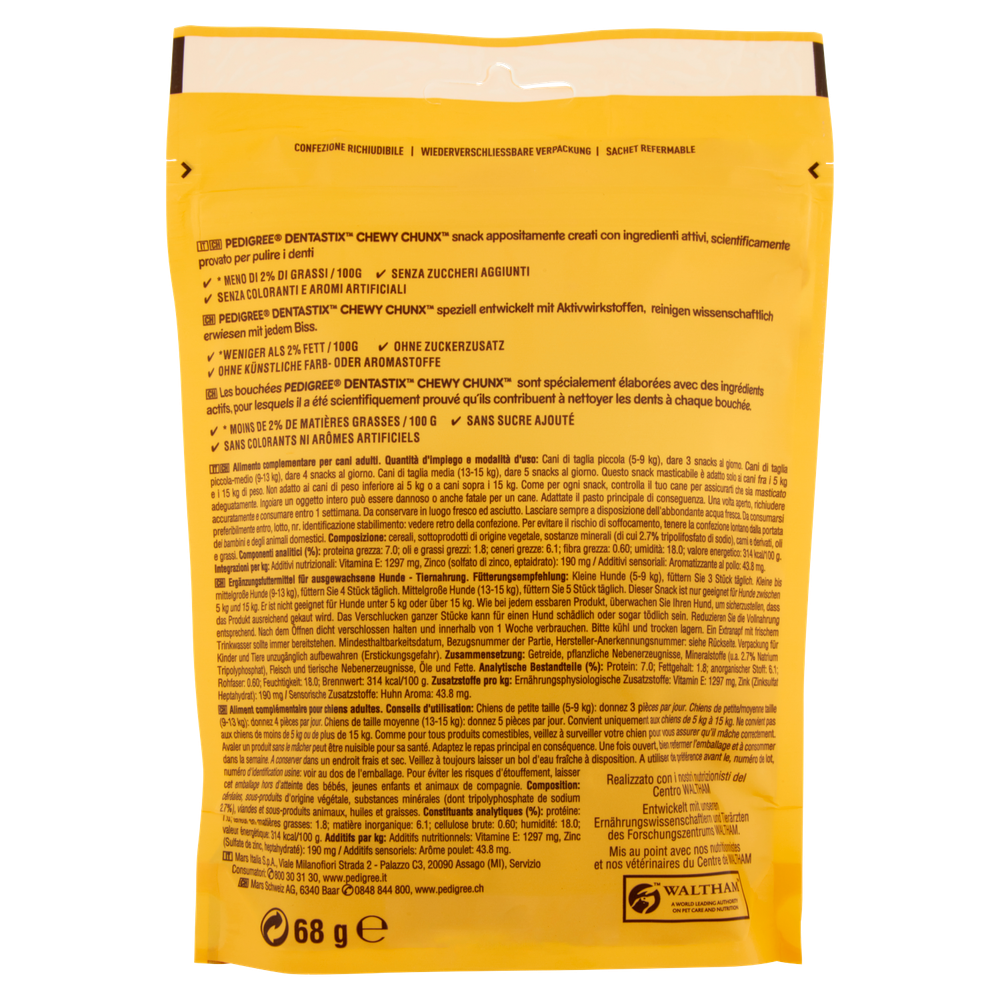Pedigree Dentastix Chewy Chunks Snack Mini Al Pollo - Foto 3