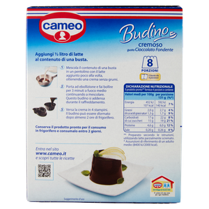 Preparato Per Budino Cremoso Gusto Cioccolato Fondente 2x88g Cameo - Foto 3