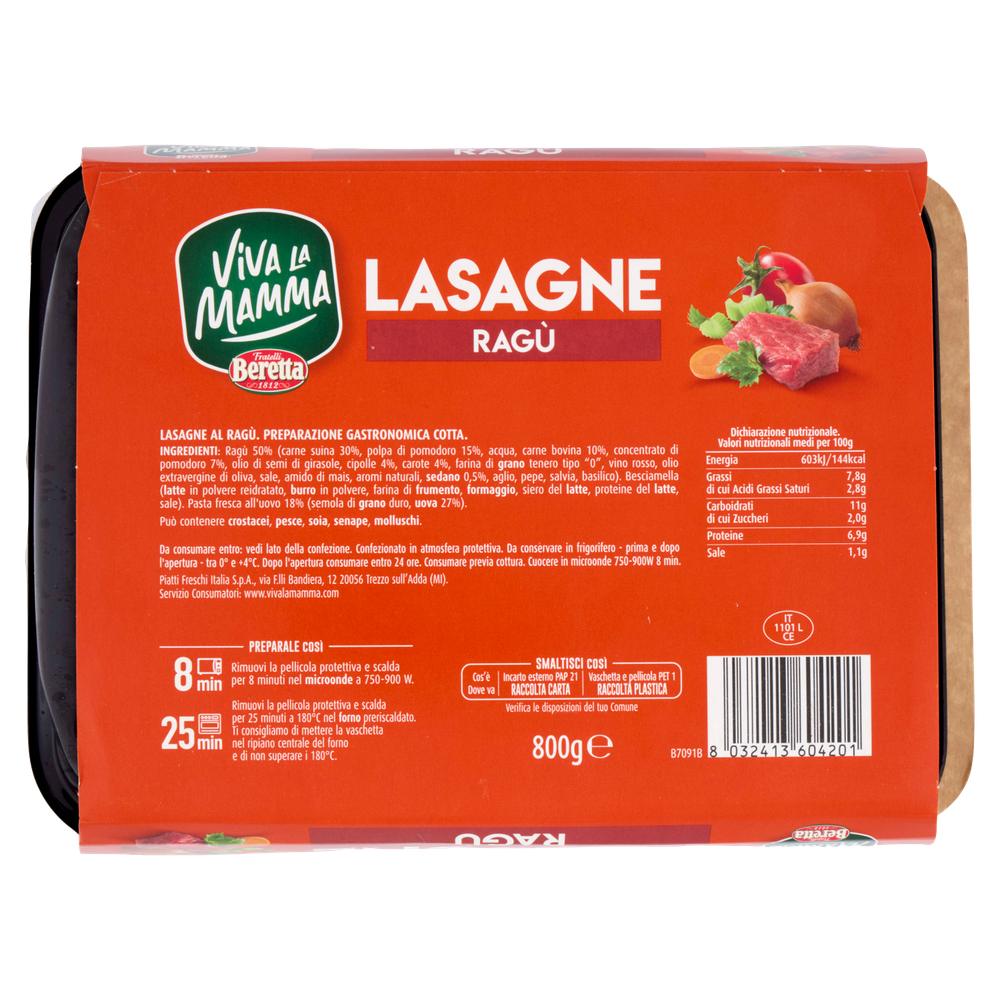 Lasagne Al Ragu' Viva La Mamma - Foto 3