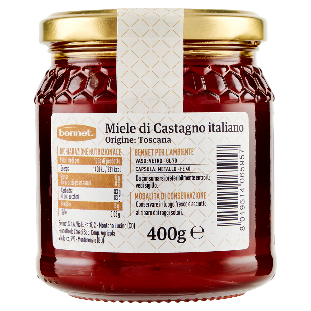 Miele Di Castagno Della Toscana Selezione Gourmet Bennet - Foto 3